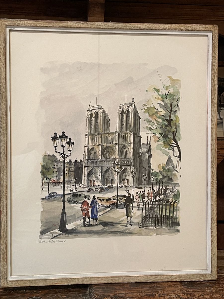 Grafica & Litografie: Super schönes Bild Paris ,Notre Dame – Usato da Triesen venduto da Ubeer