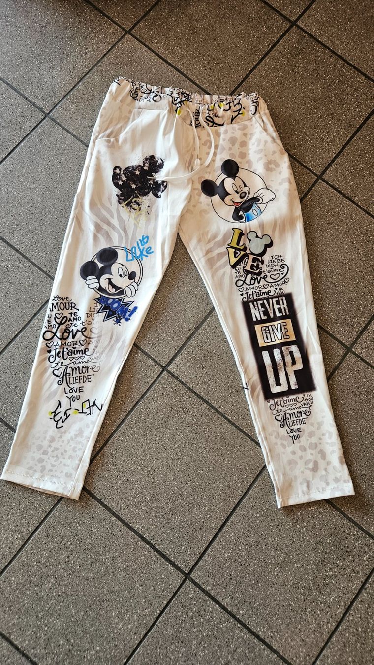 Hosen: Damenhose mit Mickey Mouse – Gebraucht aus Birrwil von Annaluna