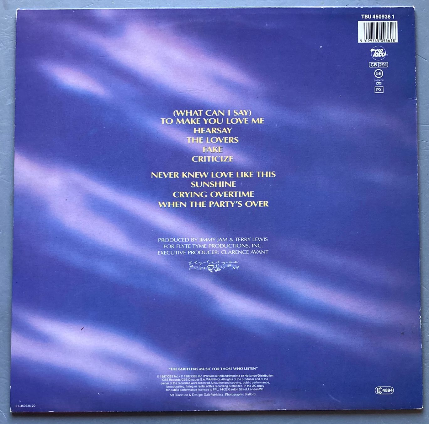 Dischi in vinile: ALEXANDER O'NEAL - HEARSAY – Usato da Poliez-Pittet venduto da Newtown-Records 1