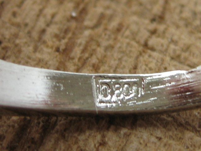 Anelli: Vintage Ring Silber 800 Steinchen blau / Gr. 56 – Usato da Ermatingen venduto da Decovin 8