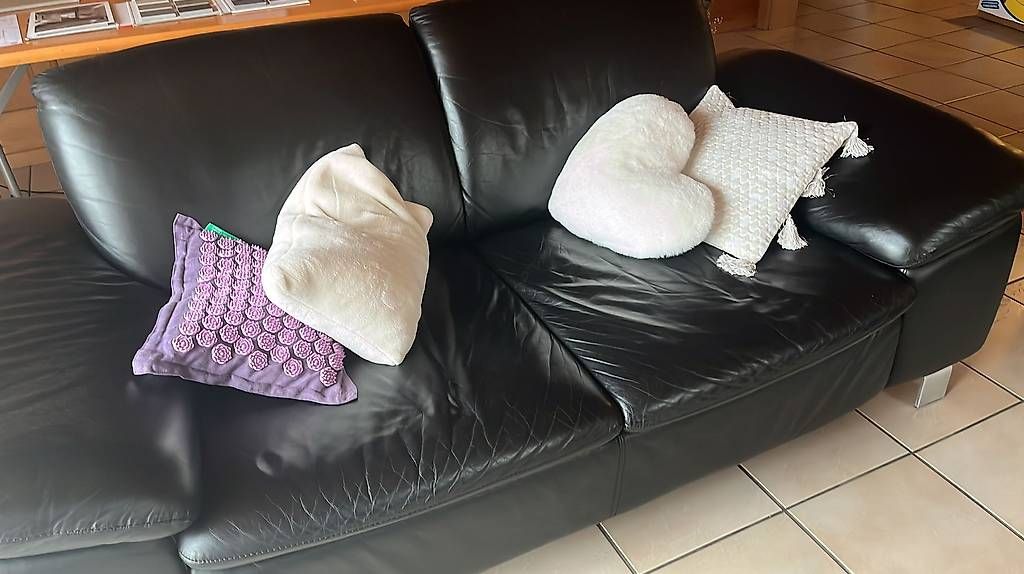 Sofas: 2 canapés en cuir  – D'occasion à Charmey (Gruyère) par puginremy18