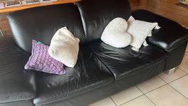 2 canapés en cuir 
