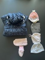 Winter Baby Bundle: 3 Months Coat, Snowsuit, Hats, Mittens