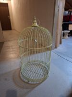 Cage à oiseaux décorative en métal vert 