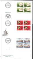 3 FDC 705 - 707 Serie Viererblöcke ET Bern 21.2.1984