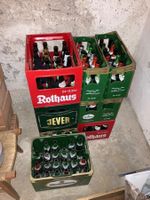 Pfandflaschen mit Kästen gemischt 7stk