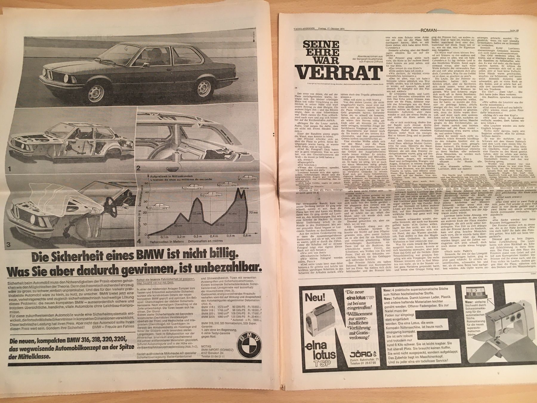 Riviste & Magazine: Tagesanzeiger vom 17. Oktober 1975 – Usato da Luzern venduto da Jiggy_8898 7