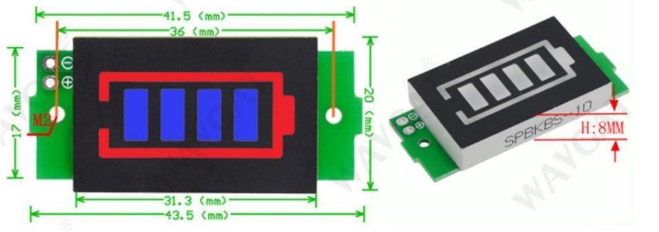 Componenti elettronici: Spannungsanzeige LED f. DIY oder Arduino – Nuovo e nell'imballaggio originale da Gebenstorf venduto da RetroFuture 3