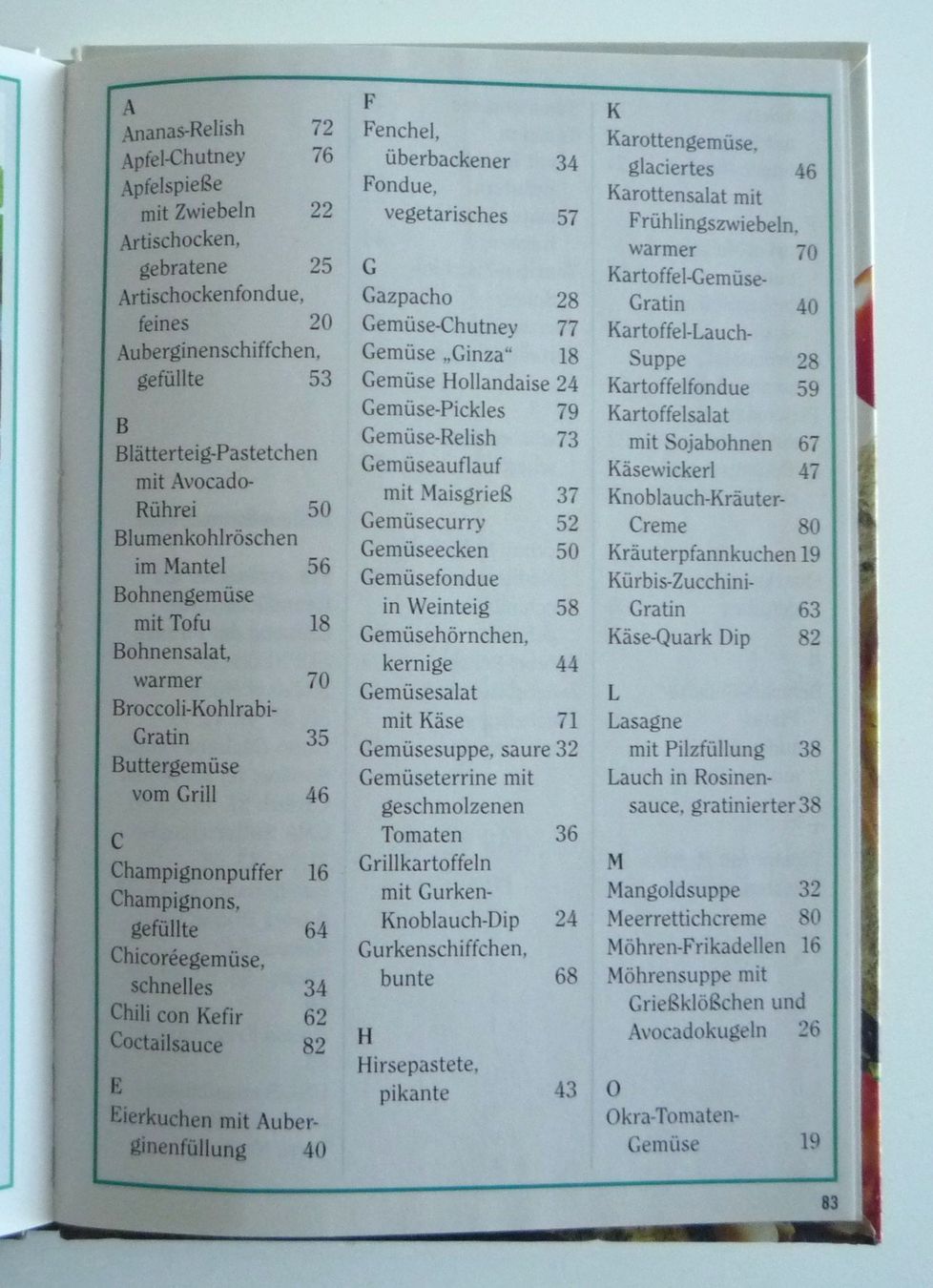Libri: Rezeptbuch Gemüse-Gerichte (Buch) – Usato da Aarau venduto da Aaran 5