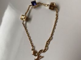 RARITÄT - stilvolle und edle LOUIS VUITTON Armkette, gold