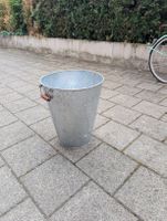 Zink Eimer 40L für Gartenarbeit, Herbstputz, Deko, Mülleimer