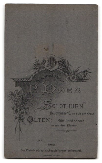 Photos & affiches: Fotografie P. Does, Solothurn, Hauptgass – D'occasion à Berlin par bartko-reher 1