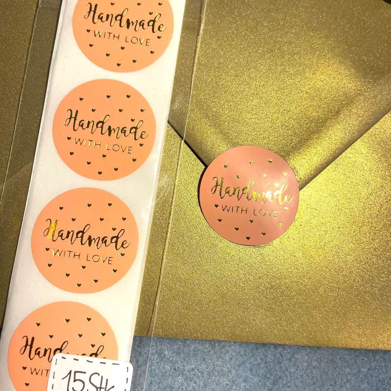 Sticker: NEU: "Handmade with love" Aufkleber – Usato da Bellach venduto da Dreamer2501 1