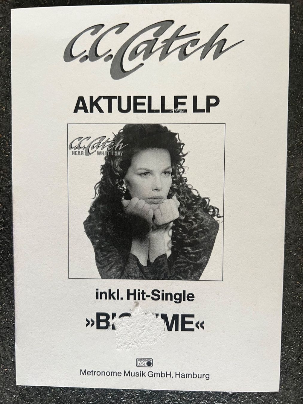 Autographes: C.C. Catch original Autogramm – D'occasion à Guntershausen par sign4me 1