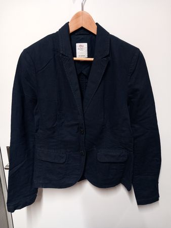 S.Oliver Leinenblazer Gr.38 elegant, marine