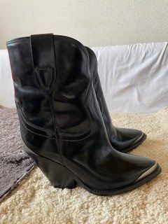 Isabel Marant Damenschuhe: Isabel Marant Leyane Western Booties Black & Silver Size 38 – Neu (gemäss Beschreibung) aus Bernhardzell von Sunka0 2