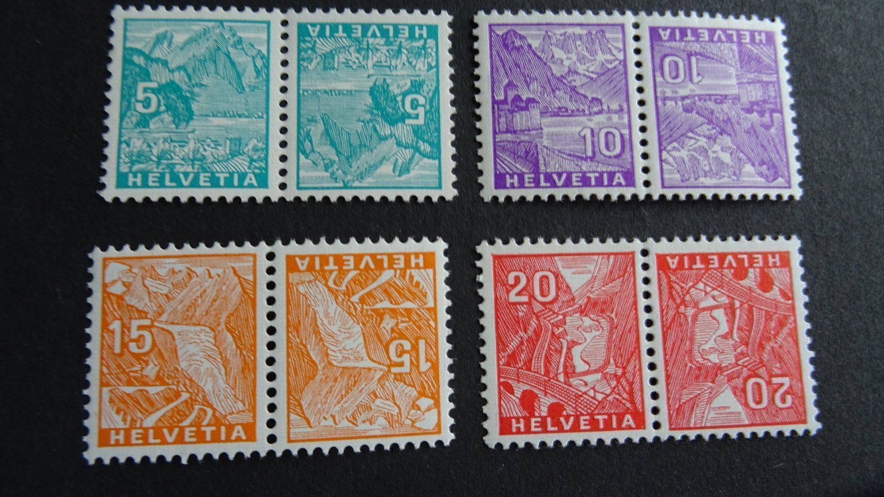 Tutti i francobolli: KEHRDRUCKE; SATZ; POSTFRISCH/GESTEMPELT – Usato da Eschenbach SG venduto da eDaisy