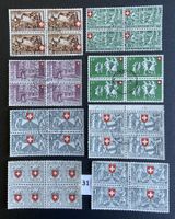 Lot Pro Patria 4er Block gestempelt
