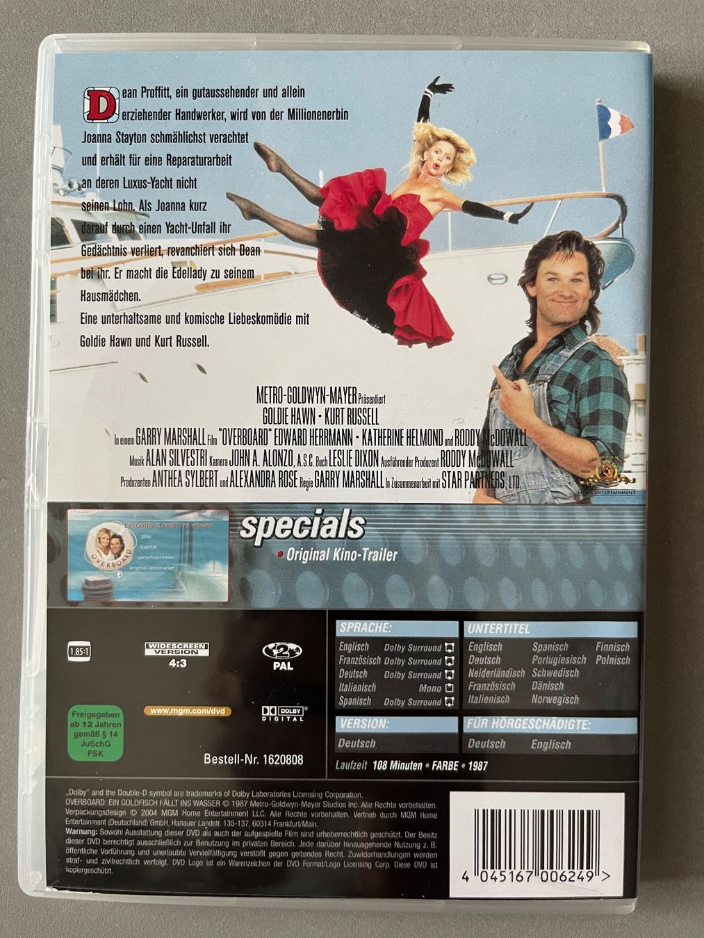 Tutti i DVDs: Overboard (1987) DVD 📀 – Nuovo (secondo la descrizione) da Sierre venduto da black.box 1