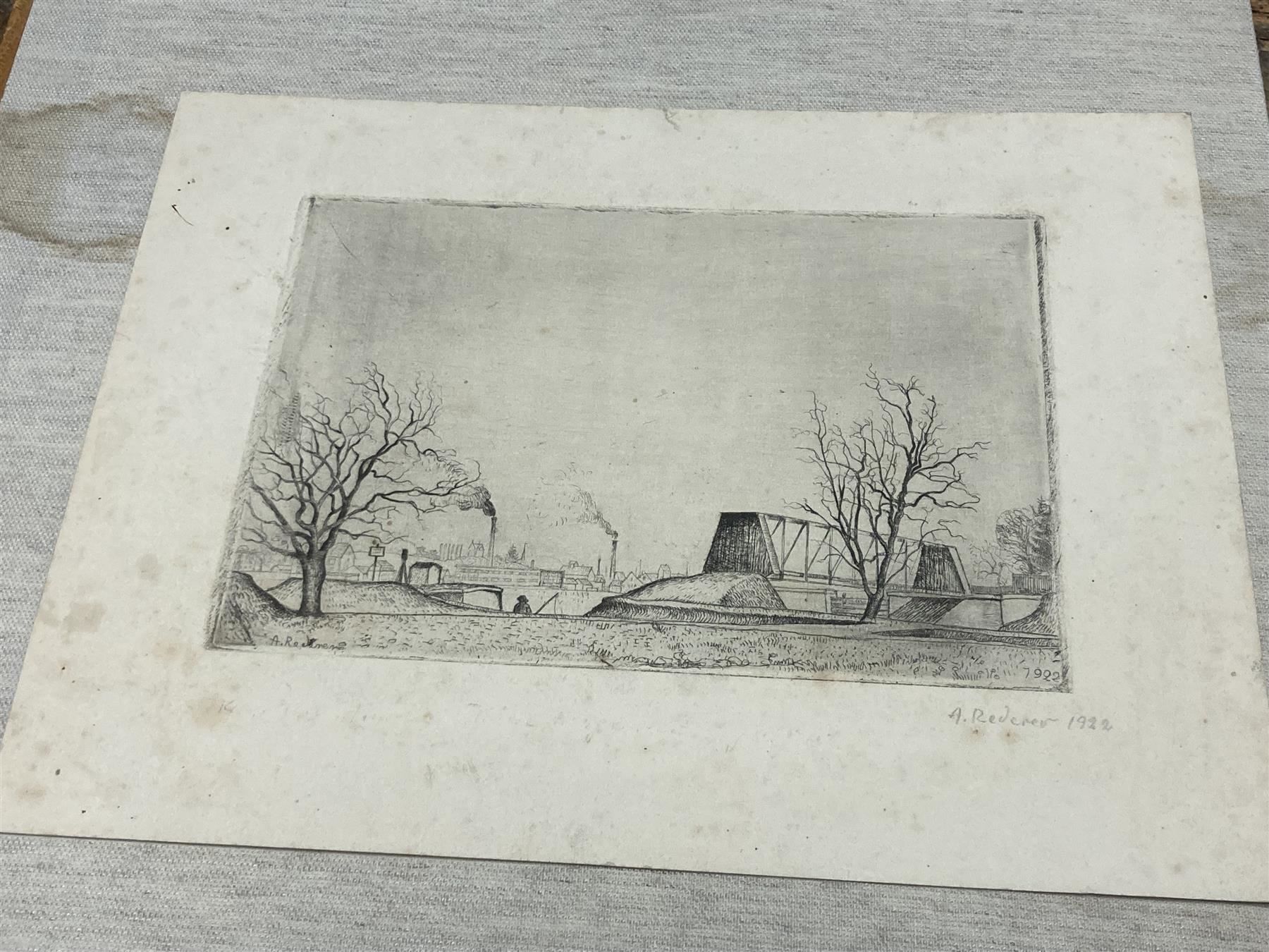 Foto & Immagini: REDERER A. Radierung signiert 1922 – Usato da Bern venduto da Jwpm66