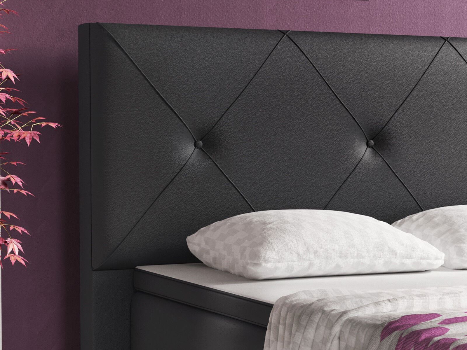 Letti: Boxspringbett 180x200 Anthrazit Bett Doppelbett – Nuovo e nell'imballaggio originale da Wallenwil venduto da toesstal-vertrieb 3