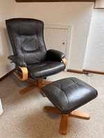 Relaxsessel Leder mit Fusshocker