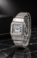Cartier Santos Lady Edelstahl Automatik guter Zustand