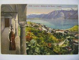AK Locarno - Madonna del Sasso - Loggia