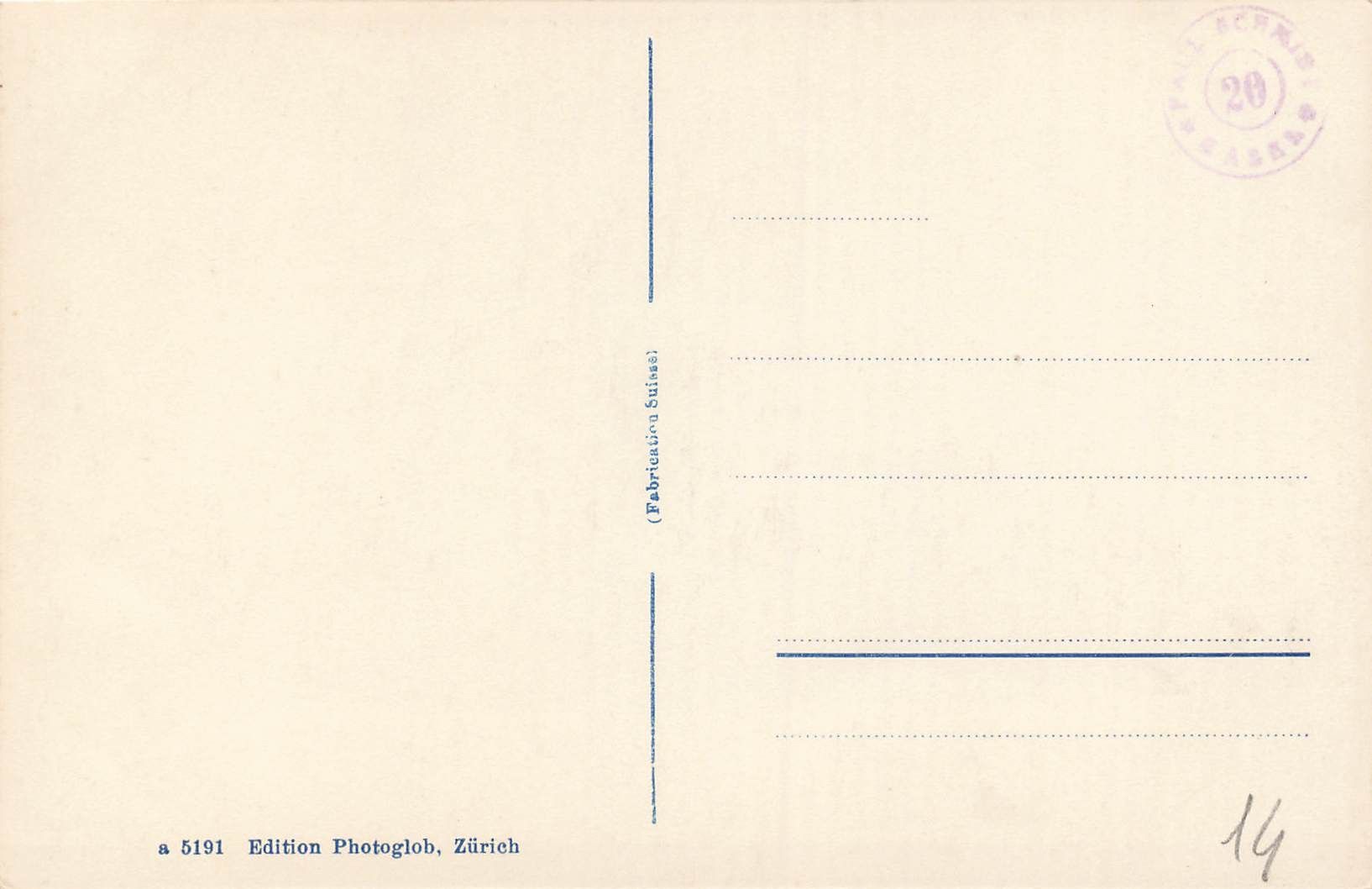 Cartoline postali: Chur GR Postauto mit Stadtpanorama Oldtimer – Usato da Biasca venduto da Blenio71 1