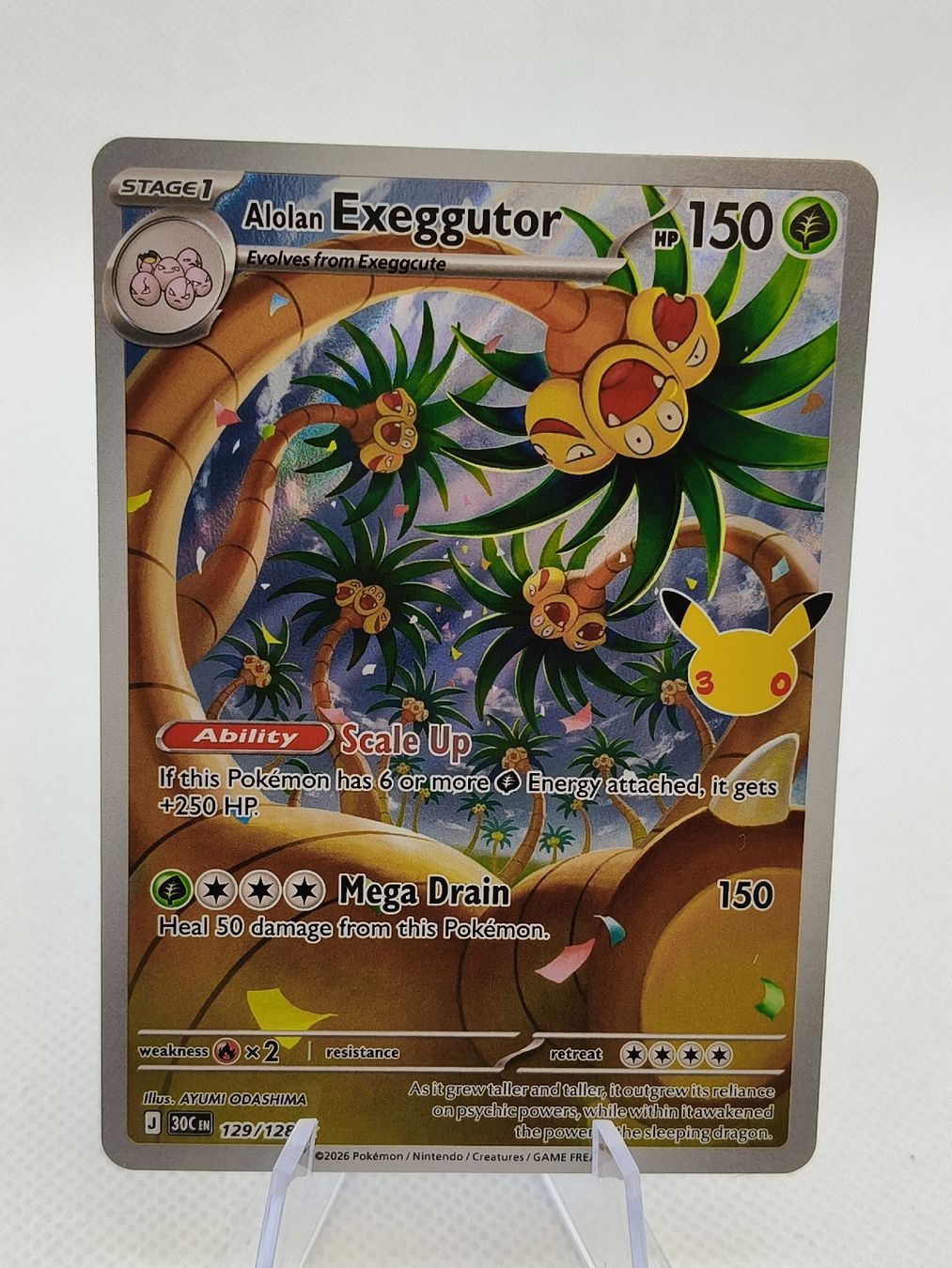 Pokémon Carte collezionabili: Pokemon 30th Exeggutor 129/128 EN – Nuovo (secondo la descrizione) da Wallbach venduto da GyaradosCollect