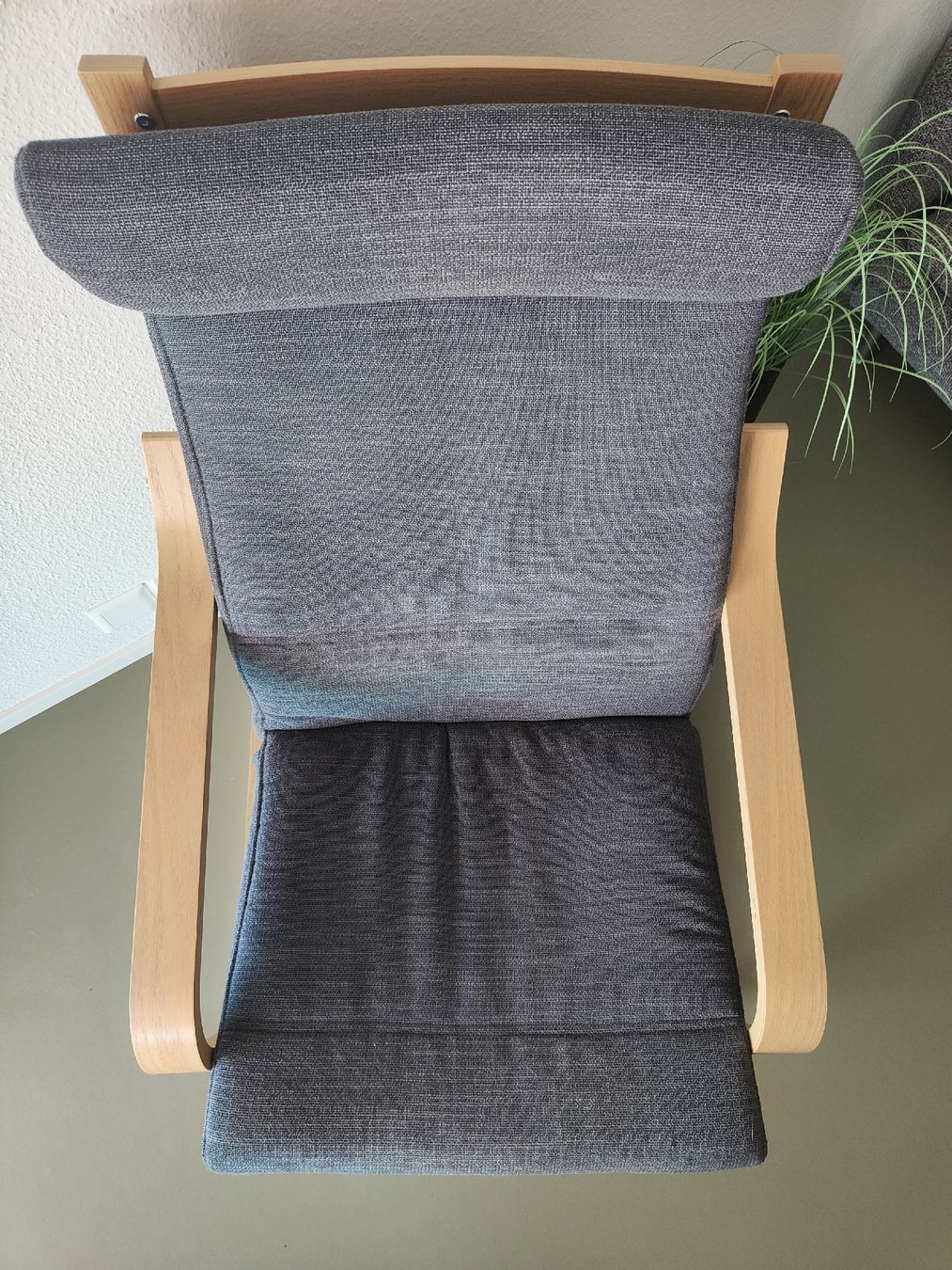 Poltrone: Sessel mit Holzgestell, grau, top Zustand – Usato da Basel venduto da lus_y2dw 2