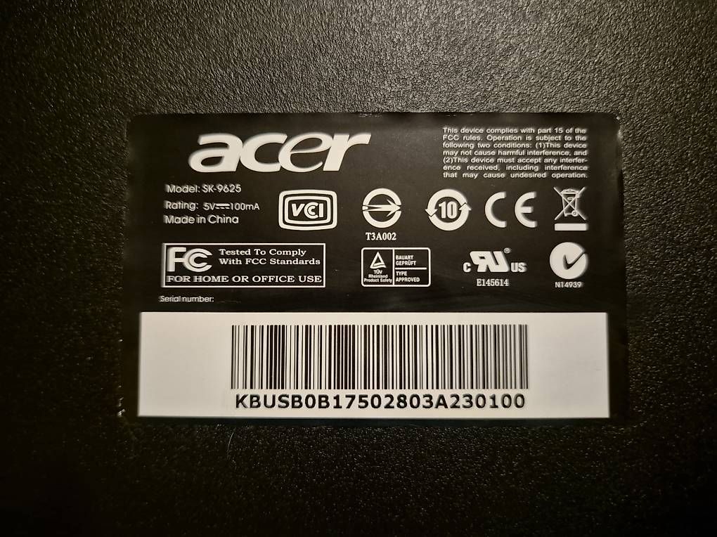 Tastiere: Tastatur Acer – Usato da Niederweningen venduto da Blondie_99 1
