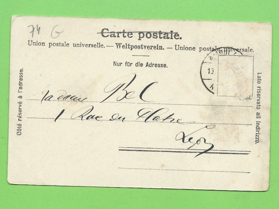 Cartoline postali: Salève - Château de Monnetier – Usato da Zürich venduto da t24_de 1