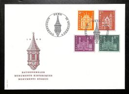 1963 FDC Ergänzungswerte BAUDENKMÄLER Ohne Adresse - LUXUS