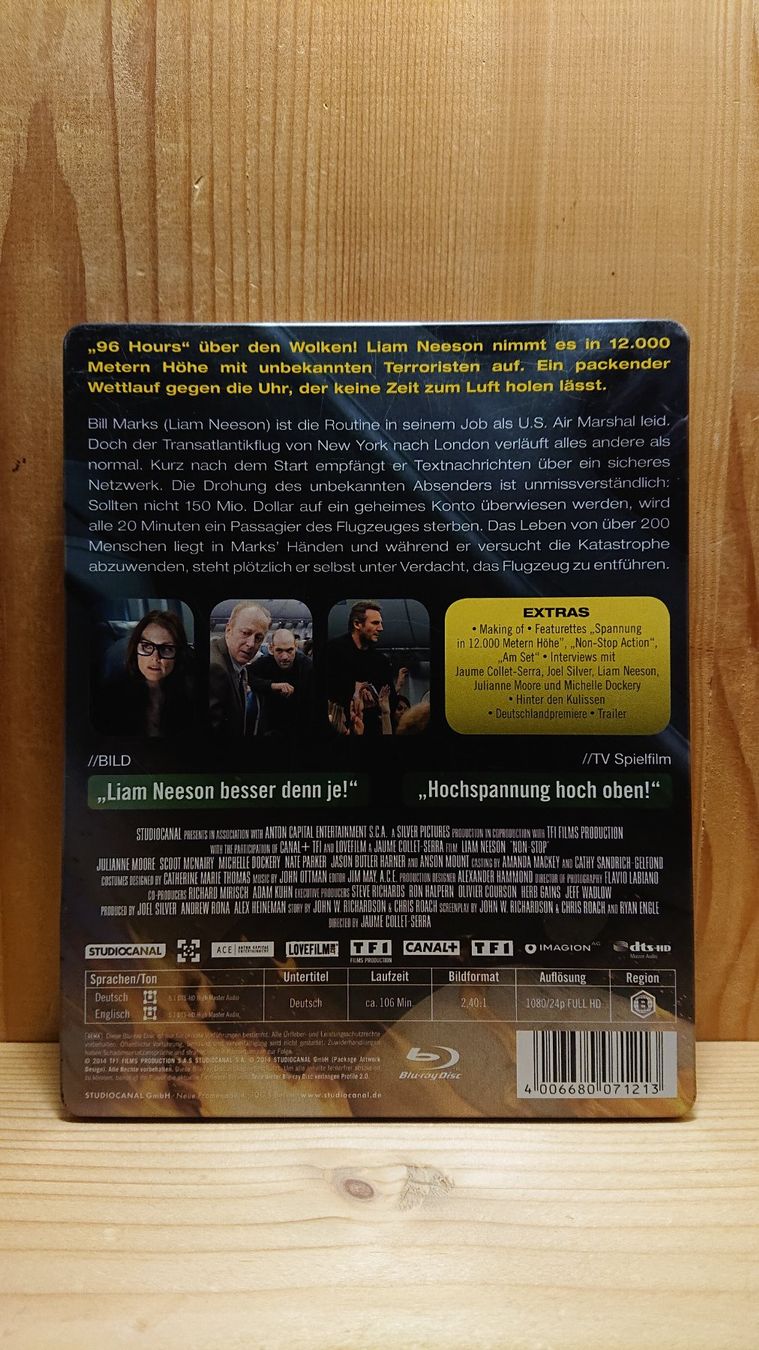 Tutti i DVDs: NON-STOP Blu-Ray Steelbook mit Liam Neeson – Usato da Wilderswil venduto da Exebub 1