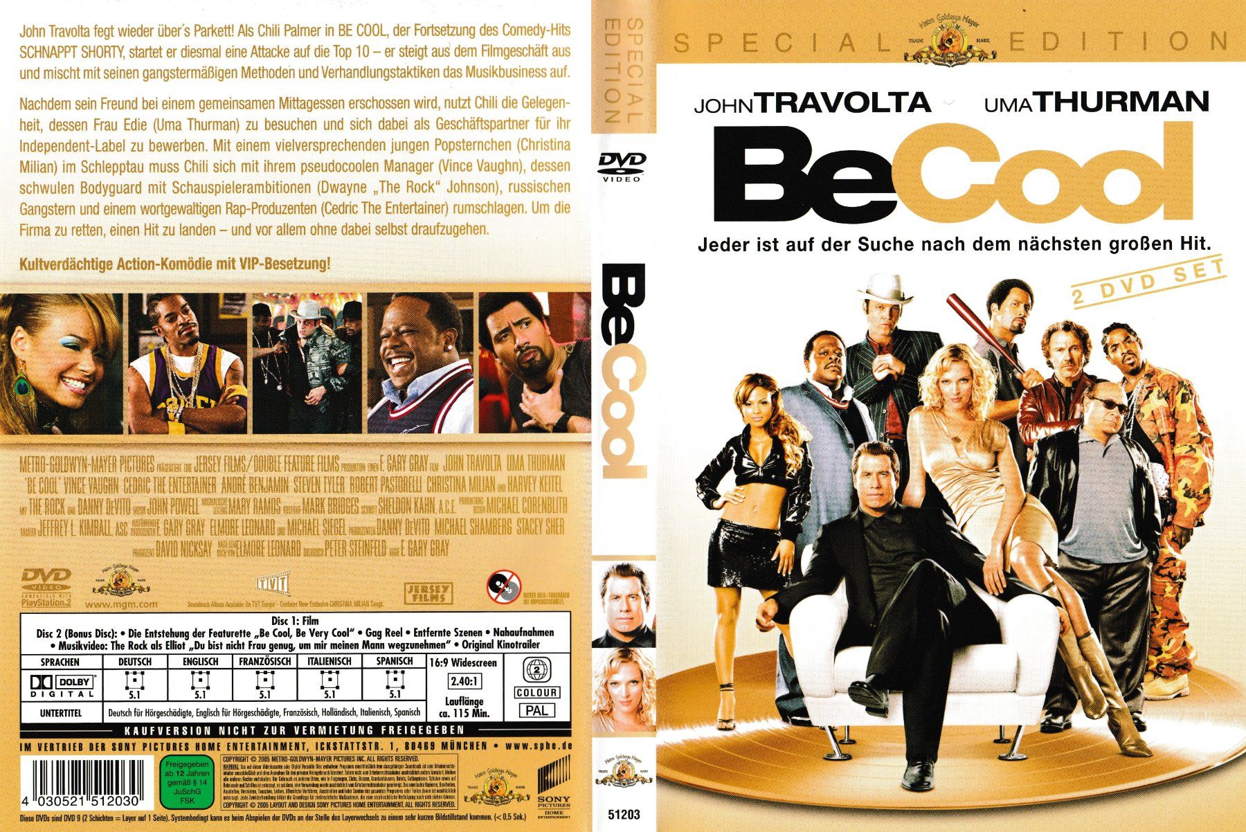 Tutti i DVDs: DVD - Be Cool – Usato da Langnau am Albis venduto da MediaRescuerKeLoX