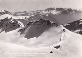Flumserberg Blick vom Zieger mit Maschgenkamm 1953