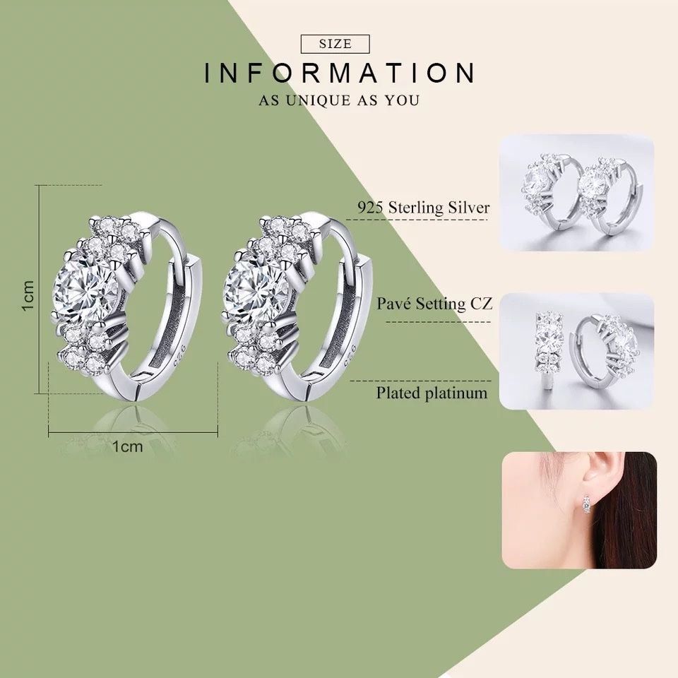 Orecchini pendenti & Orecchini a lobo: silber ohrring mit zirkonia – Nuovo e nell'imballaggio originale da St. Gallen venduto da yatoot26 9