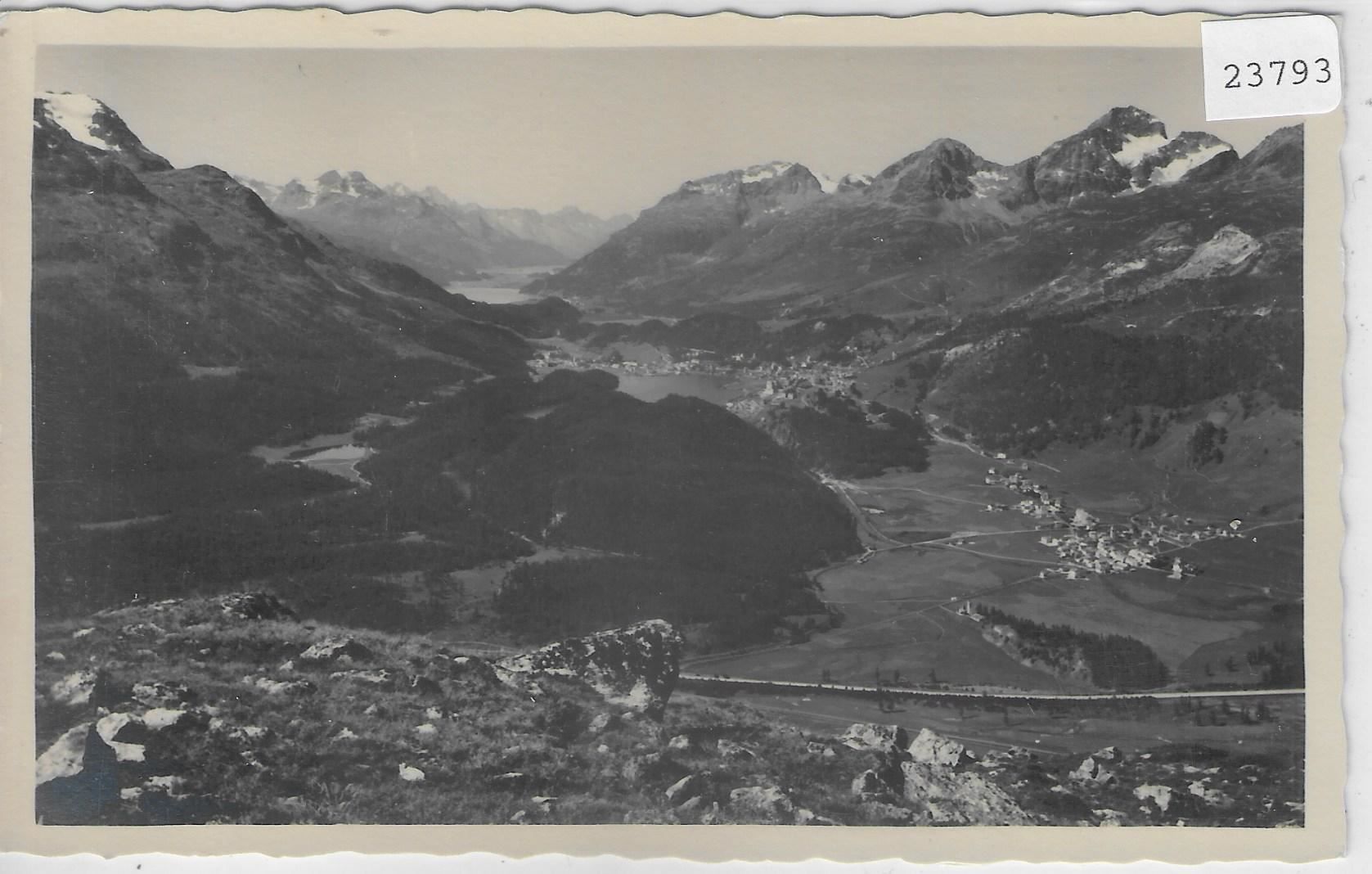Cartoline postali: Muottas Muraigl - Blick auf das Ober- – Antico da Ettingen venduto da Kartenplanet