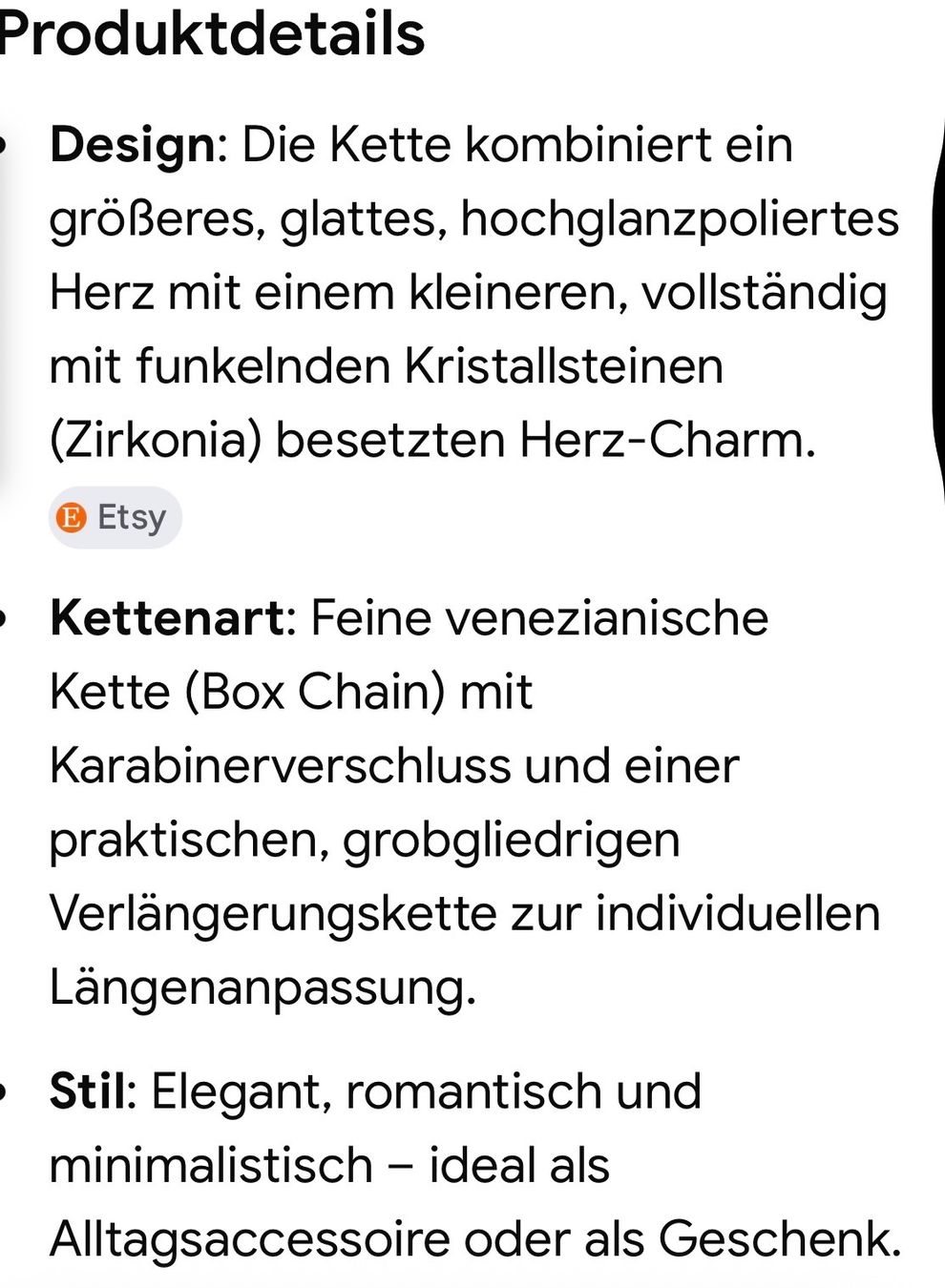 Ketten: Modeschmuck Halskette mit  2 Herze goldfarbenen – Gebraucht aus Brunnen von Nala2929 9