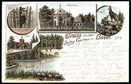 Litho Basel, Zoologischer Garten mit Ele