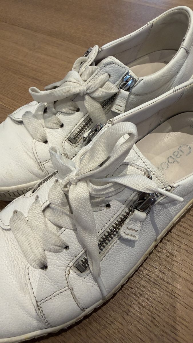 Gabor Damenschuhe: Gabor Damen Sneaker, Leder, weiss, Grösse 39 – Gebraucht aus Steinhausen von inmumi 1