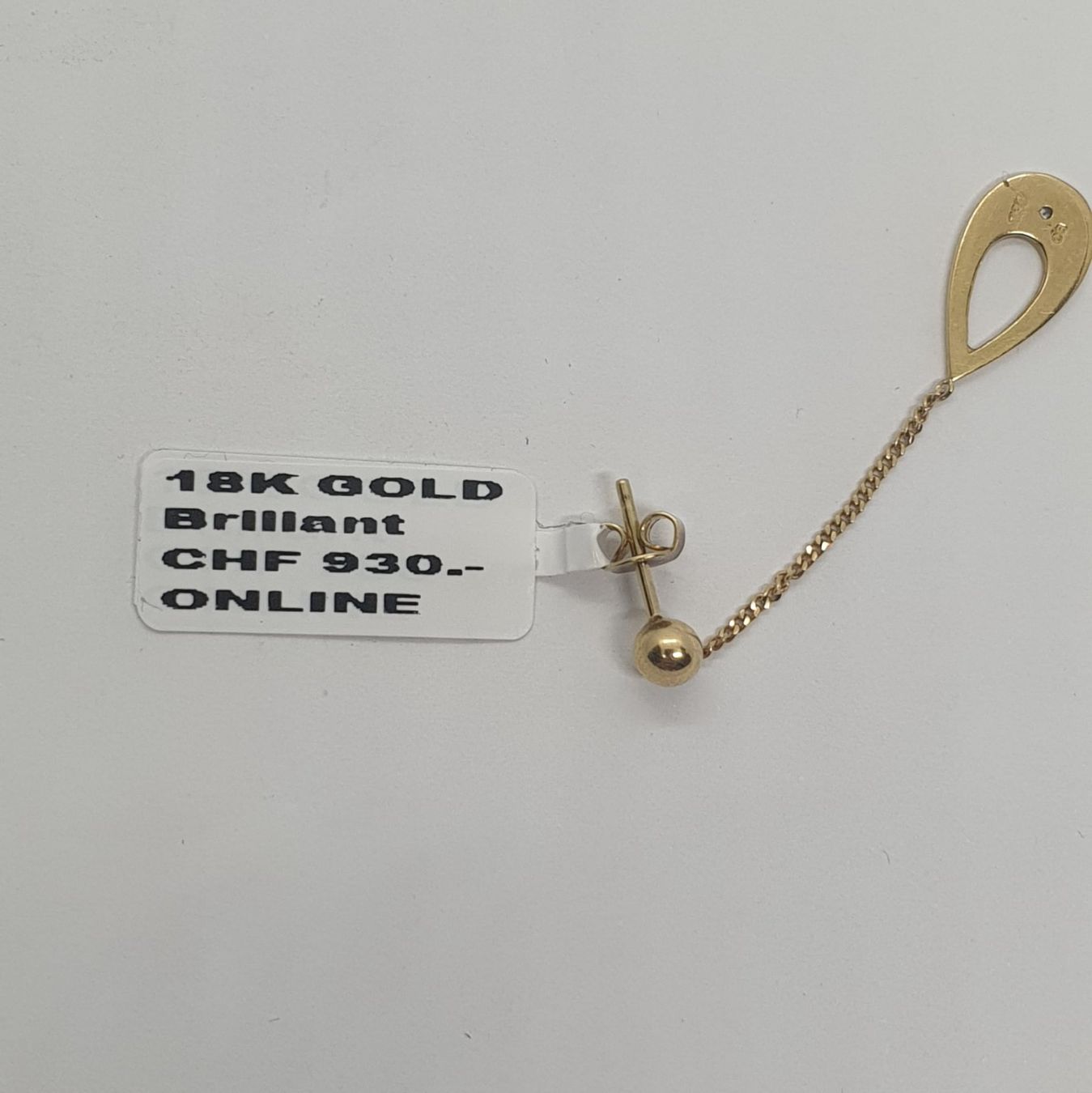 Orecchini pendenti & Orecchini a lobo: Echt 18K Gold - Diamant Ohrhänger – Usato da Luzern venduto da Luzern-Goldhaus 1