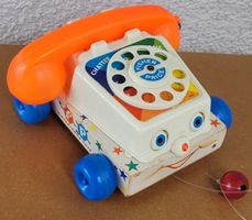 🎈Von 1961 Fisher-Price Kindertelefon schöner Zustand
