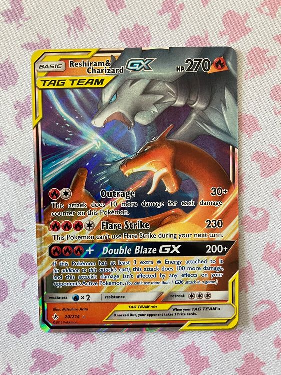 Pokemon tag team reshiram & charizard 20/214 « EN » (Gebraucht) in ...