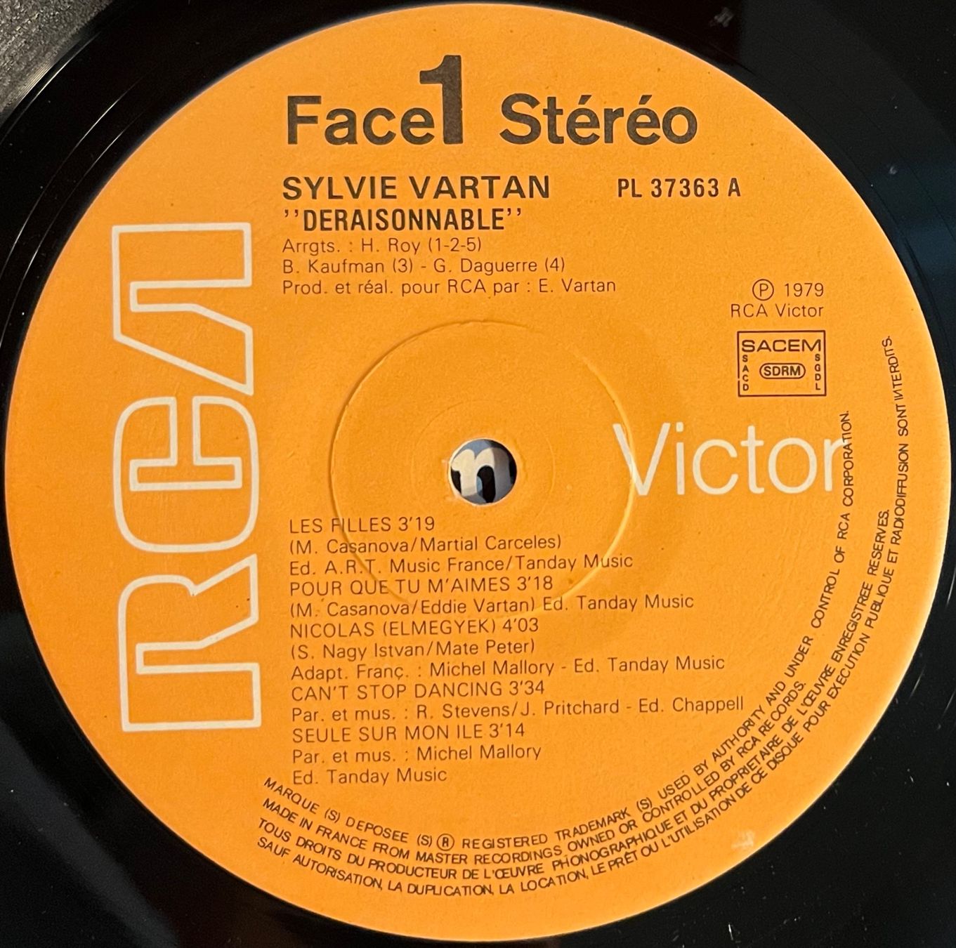 Dischi in vinile: SYLVIE VARTAN - DÉRAISONNABLE - 33 Tours – Usato da Bussigny venduto da vinyl-pas-cher 2