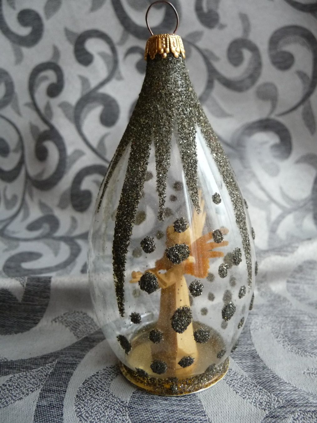 Tutte le decorazioni: Alter Christbaumschmuck Engel mit Mandoline in Kugel – Usato da Alpnach Dorf venduto da marvo 2