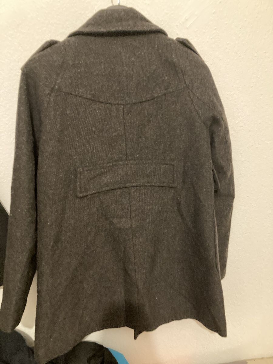 Cappotti: Zara Basic Pea Coat Double Breasted Grey Size S – Usato da Zürich venduto da sele_x 2