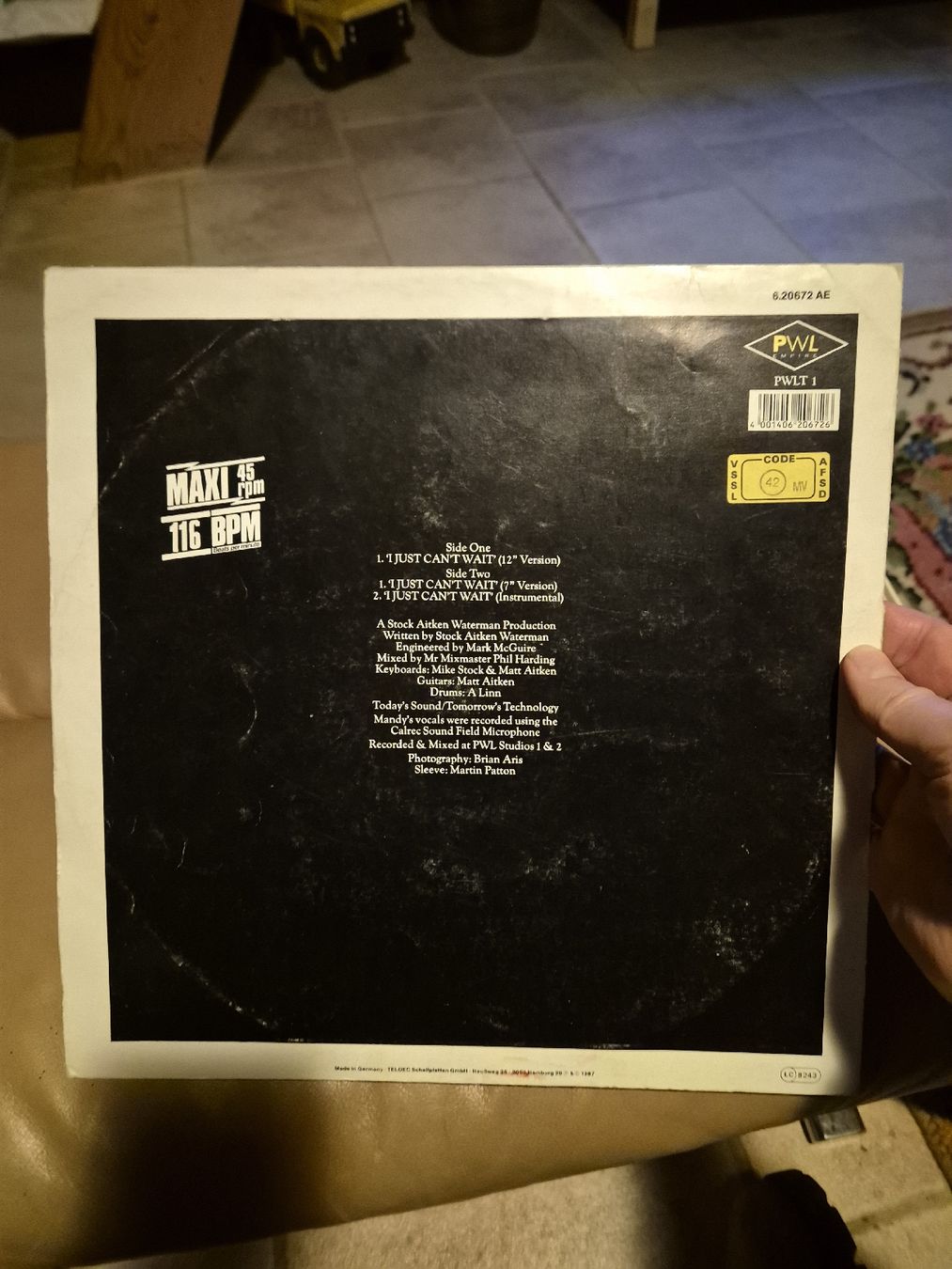 Schallplatten: Mandy - I Just Can't Wait - Maxi Vinyl Single  – Gebraucht aus Grandval von JeroenK 1