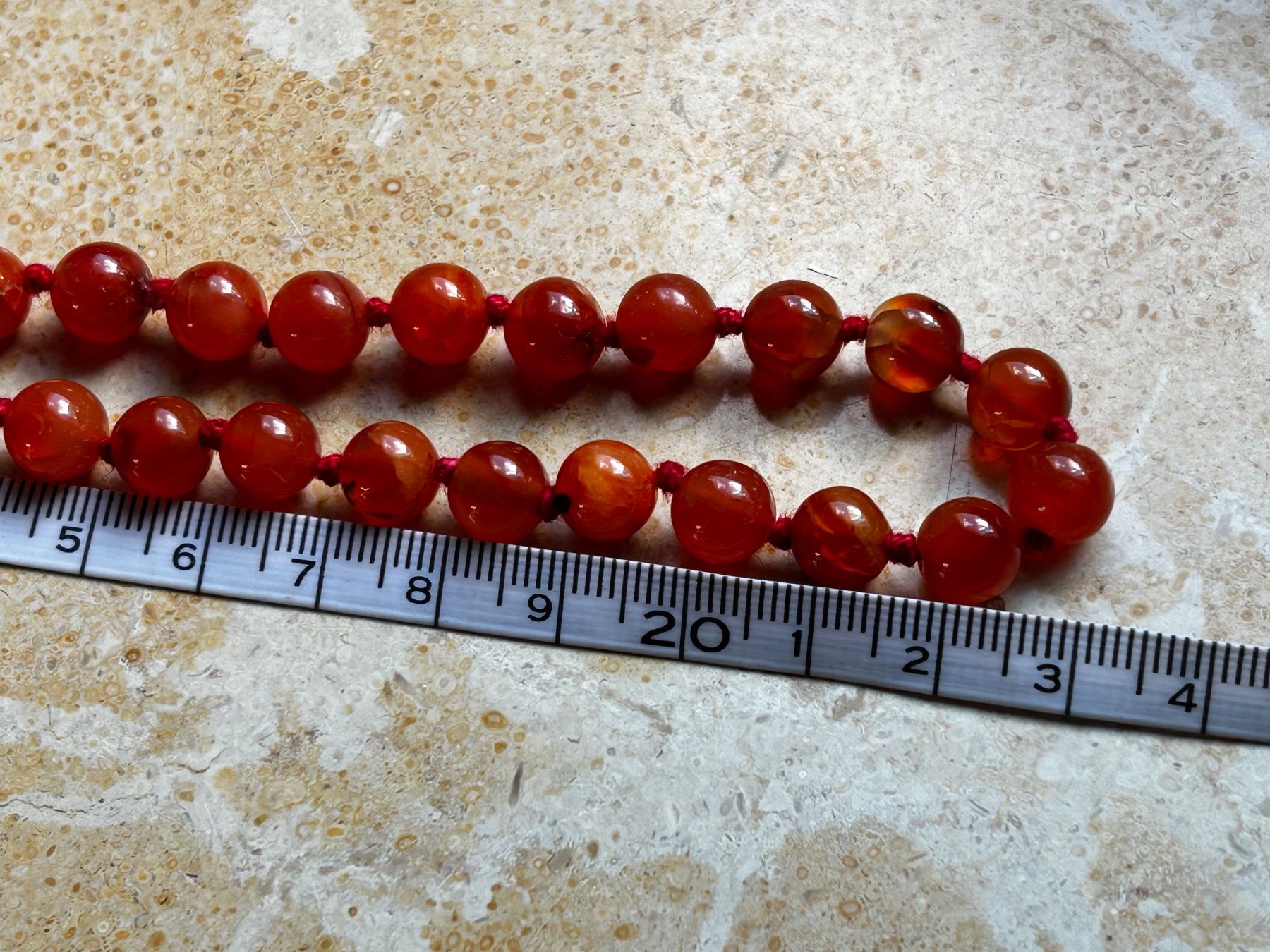 Ketten: Karneolkette orange-rot (46 cm) – Gebraucht aus Dittingen von Bijoubelle 9